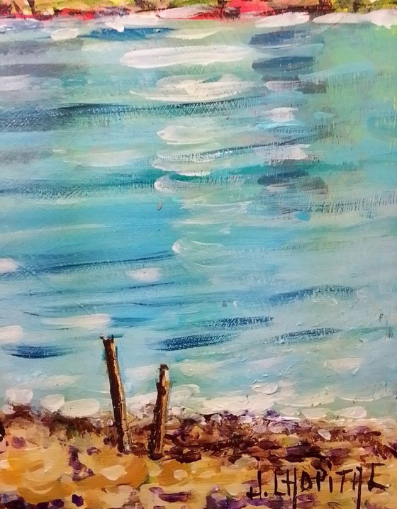 Image 1 of Joel LHOPITAL - Breton Walk - Artist's Painting