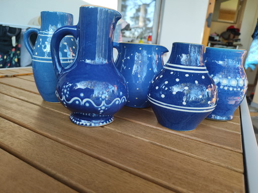 Set "Small Dots" Rustic German Landhaus DDR Retro
