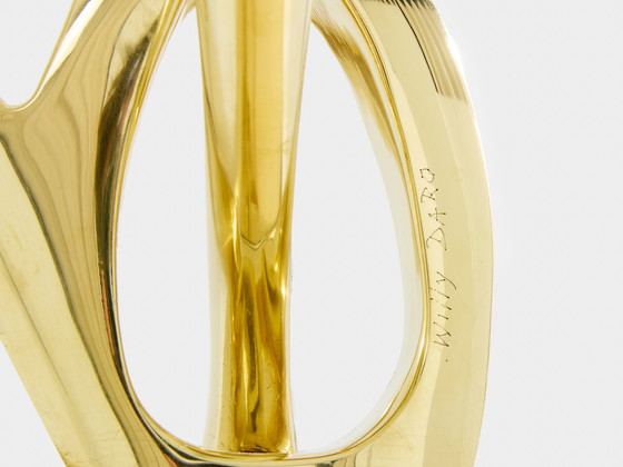 Image 1 of Willy Daro sculpture en bronze lampe de table 1970