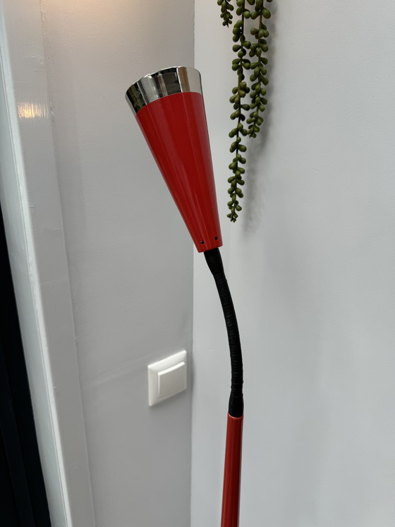 Image 1 of Vintage Red Floor Lamp