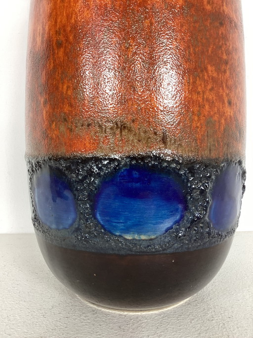 Vintage large West Germany fat lava vase, seventies