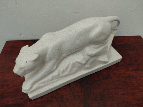 Image 1 of Panther keramiek, Art Deco