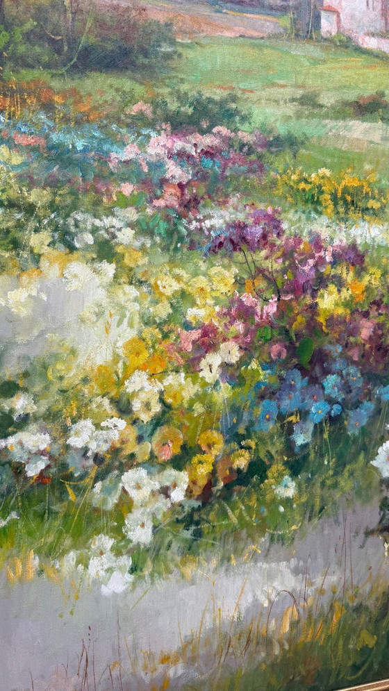 Image 1 of Oil on canvas (A.Raffandre 1995) like new 1.35cm x 65cm
