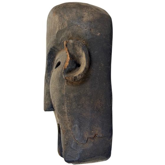 Máscara de chamán nepalí antigua con boca ancha – Middle Hills – c. 1900–1930 – Esculturas, Wood (photo 4 of 6)