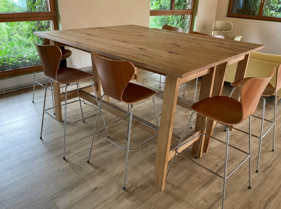 Image 1 of e15 BASIS Hoge Tafel – Massief Eikenhout – 200 × 80 cm – Ontwerp van David Chipperfield