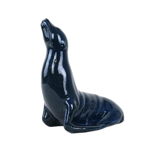 Figurine de sceau en céramique, design italien, années 1960, fabriquée en Italie