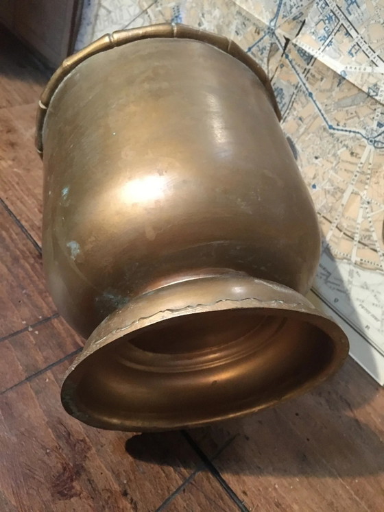 Cache pots en laiton – Vintage (photo 3 of 7)