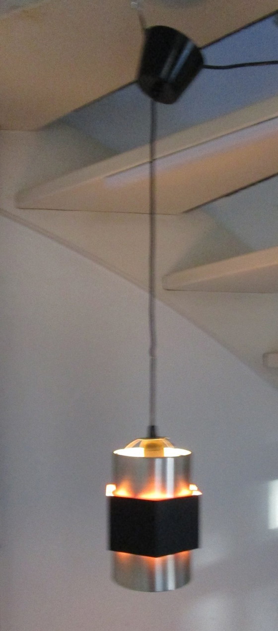 Image 1 of Si tratta di una lampada a sospensione vintage 'Life', progettata da Jo Hammerborg per Fog & Mørup negli anni '70.