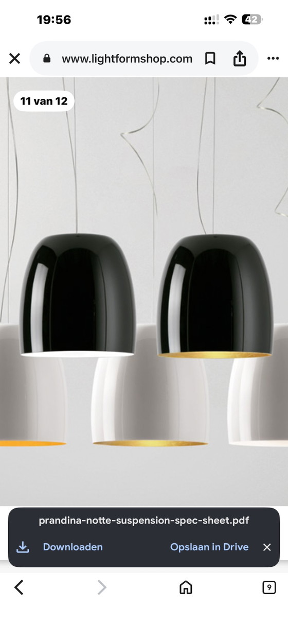Image 1 of Prandina hanglamp S 55