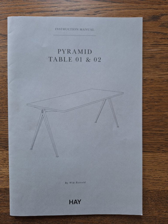 Image 1 of Hay table Pyramid 02 oak 190 x 85 x 74