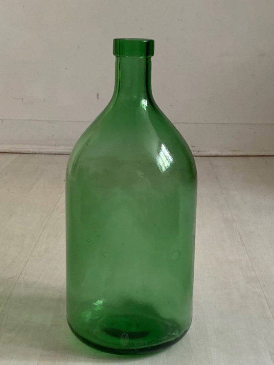 Image 1 of Vintage groene demijohn vaas van 5 liter