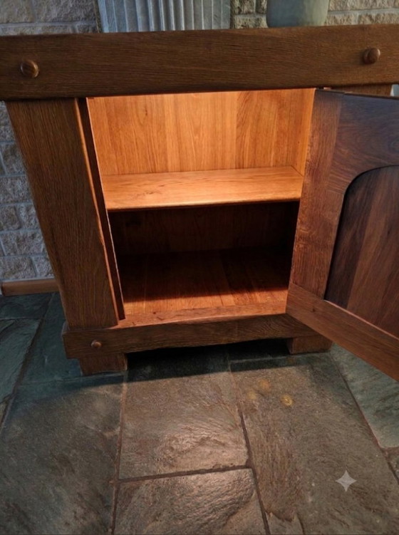 3 Brutalist Cabinets Made of Solid Oak – Wood (photo 4 of 8)