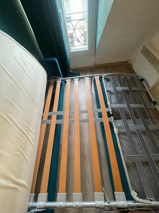 Image 1 of MdM 3-zitsbank van blauw fluweel