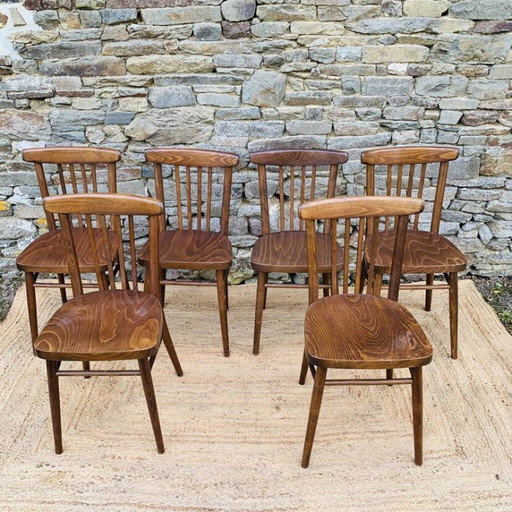 Set mit 6 Bistrostühlen