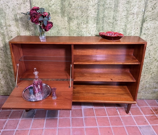 Mid century retro vintage teak dressoir 1960