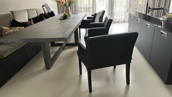 Image 1 of 4 geräumige Esszimmersessel aus Leder, Modell Dylan von Keijser and Co.