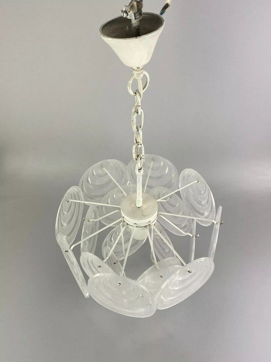 Image 1 of Lampada anni '70, lampada a sospensione, lampada da soffitto, design spaziale, plastica, anni '60