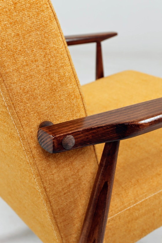 Image 1 of Poltrona in stile moderno di metà secolo color ambra, design Hermès di H.Lis.