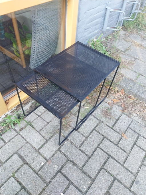 1 x ensemble de 2 tables gigognes mimiset vintage IKEA années 1980