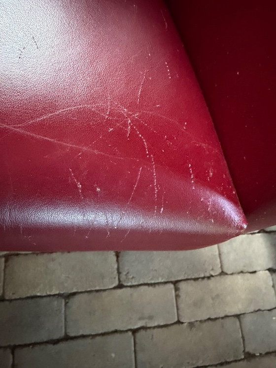 Montis Windy Armchairs – Gerard Van Den Berg – Bordeaux Red Leather (photo 12 of 12)