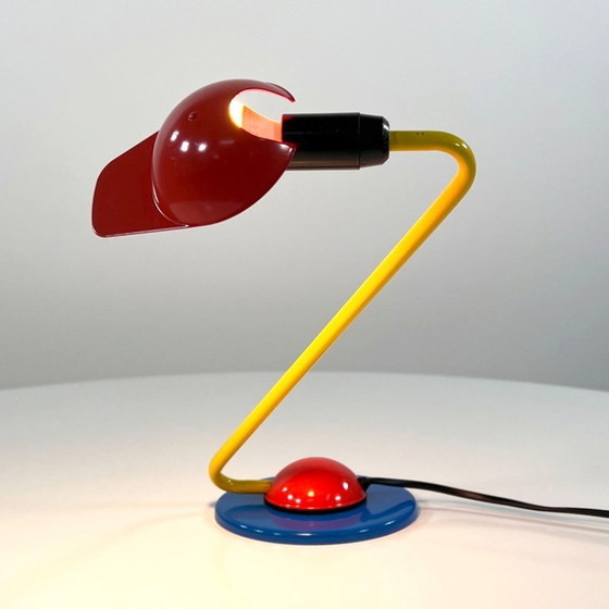 Image 1 of Lampada da tavolo postmoderna tricolore di Hema, anni '80