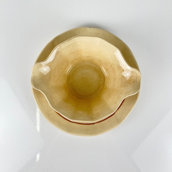 Image 1 of Salsiera di Sarreguemines con decorazione floreale, prima metà del XX secolo.