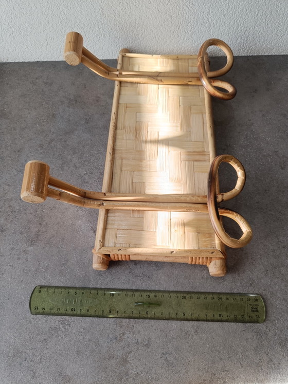 Appendiabiti da parete vintage in bambù e rattan con doppi ganci – Bamboo (photo 7 of 7)