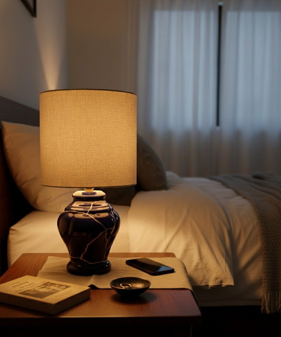 Image 1 of Silver Kinstugi Restoration Lamp