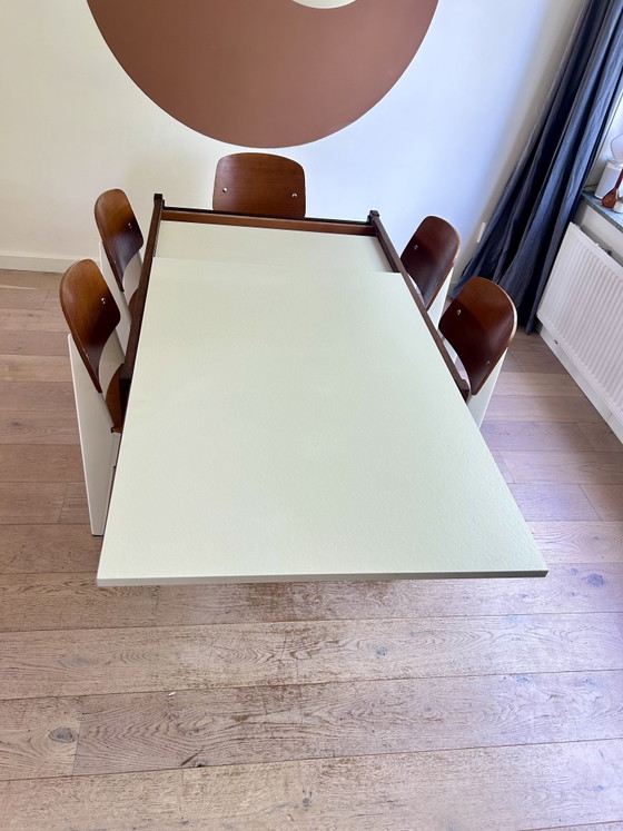 Image 1 of Cees Braakman Pastoe TU30 extendable dining table - wenge-formica