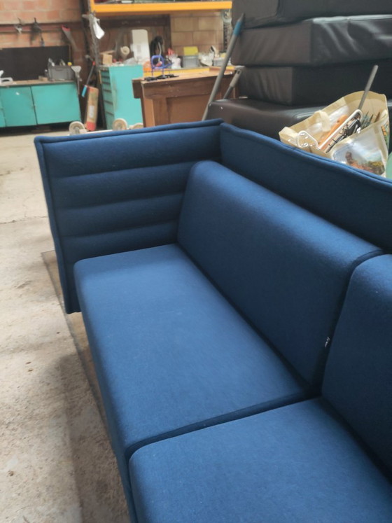 Divano Vitra Alcove Highback 3 posti, Blu (Design Bouroullec), Divani acustici, Tessile, Modern (foto 4 di 6)
