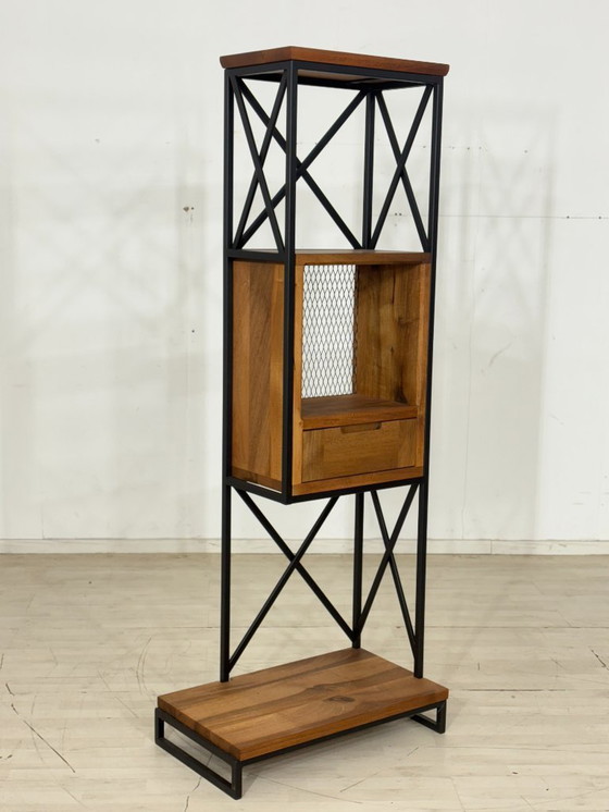 Image 1 of Industriële designplank, decoratieve kast, ladekast, boekenkast