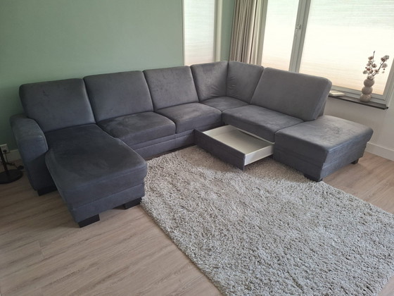 Image 1 of Sofá en forma de U con función de cama.