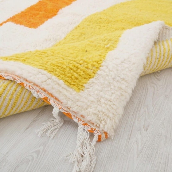 Image 1 of Tapis Beni Ourain Tissé Main Artisanale Traditionnelle 150/250 cm