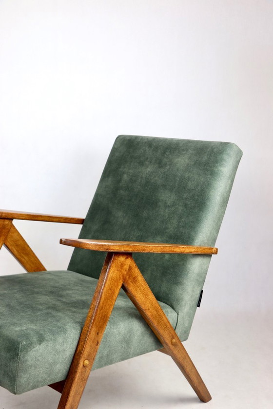 Image 1 of B-310 VAR-Sessel aus olivem Samt, 1975