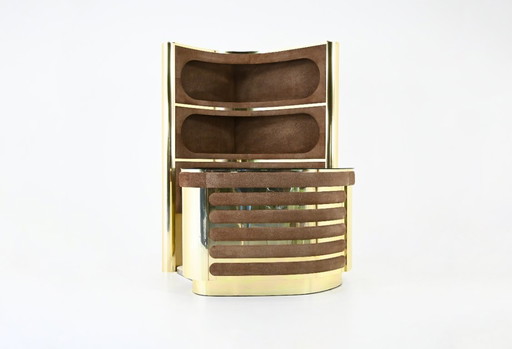 Juego de bar atribuido a Willy Rizzo, década de 1970