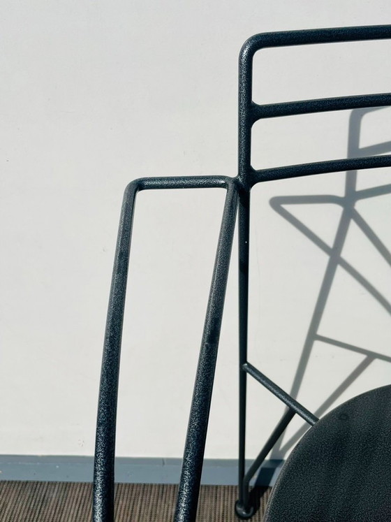 Image 1 of Pair of 'Lune d'Argent' chairs by Pascal Mourgue for Fermob. Vintage 80s