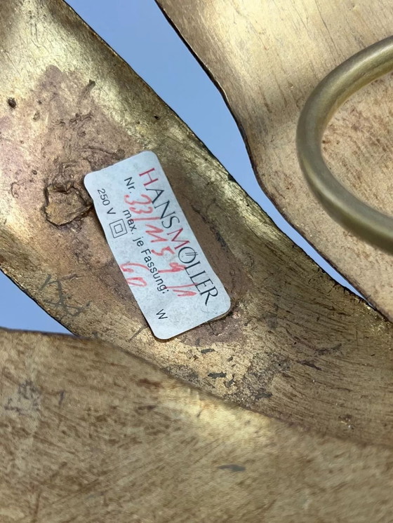 Image 1 of Lámpara de pared, lámpara de techo, lámpara de techo, diseño de latón de Hans Möller.