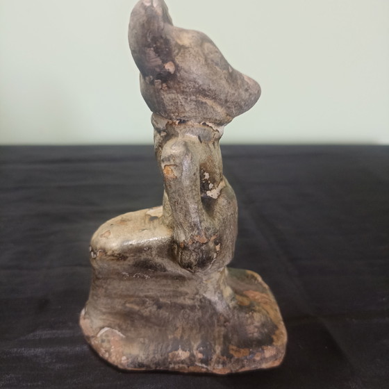 Zeldzame Pre-War 'Bootleg' Mickey Mouse (Jaren '30) – Franse Volkskunst – Beeldhouwkunst, Ceramic (photo 3 of 8)