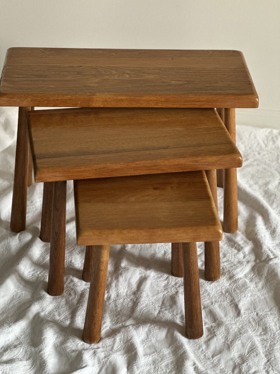 Image 1 of Mimiset Brutalistisch Eikenhout Meubelfabriek Oisterwijk