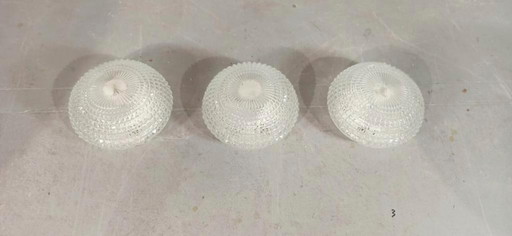 Set of 3 vintage ceiling lamps