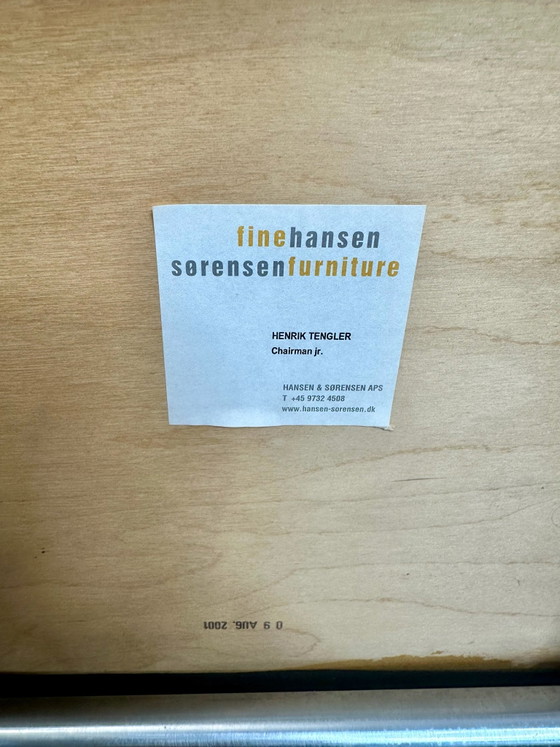 2 Henrik Tengler Danish Design Stühle Chairman Hansen & Sørensen, Esszimmerstühle, Eisen, Silber (Foto 3 von 15)