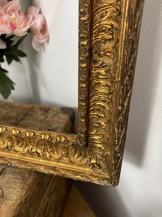 Image 1 of Antiek gouden houten frame