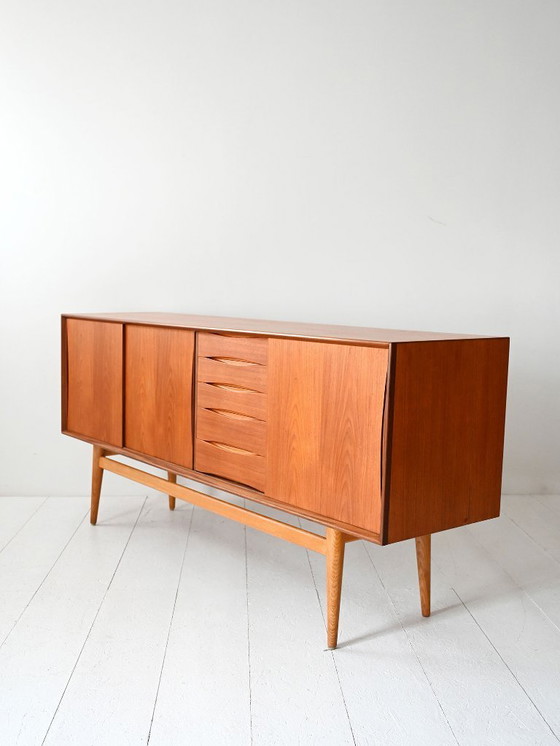 Image 1 of Vintage Scandinavian Teak Sideboard with Drawers