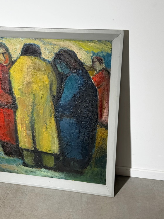 Frans Minnaert – Grande dipinto a olio figurativo su tavola – 132 × 110 cm – Dipinti e disegni, Legno (photo 2 of 5)