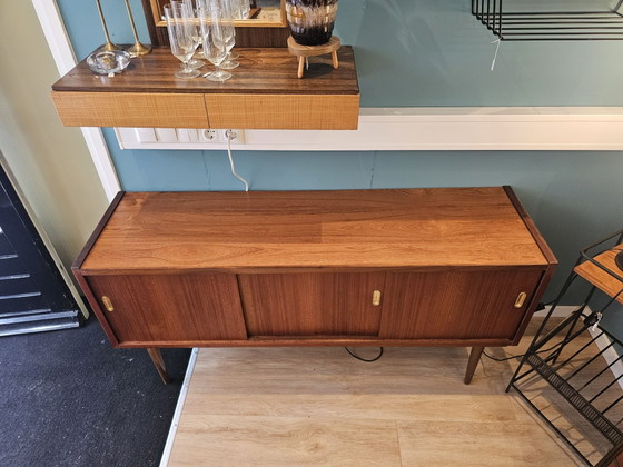 Credenza Vintage in Teak Design Danese Mobile Basso Silkeborg – Credenze, Legno (photo 3 of 11)