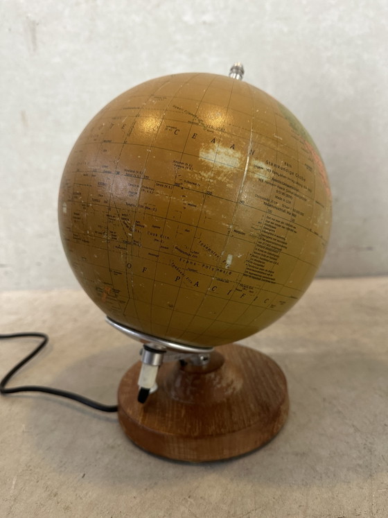 Mappamondo Vintage 1980/ Illuminazione - Vetro – Räth, Lampade da tavolo, Wood, Glass (photo 8 of 12)