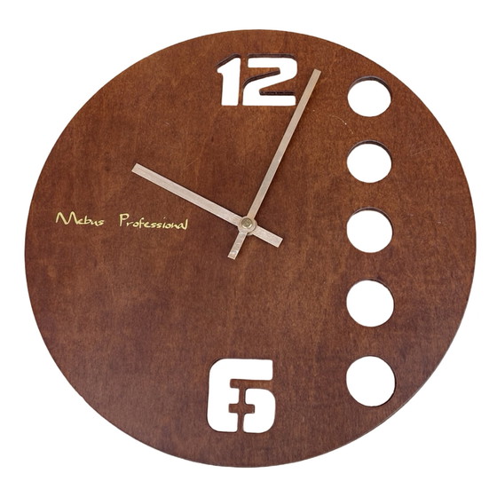 Image 1 of Grande horloge murale en bois, Mebus, Allemagne, années 1990