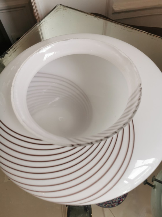 Image 1 of Lampada da parete o da soffitto in vetro di Murano a spirale italiana di metà secolo