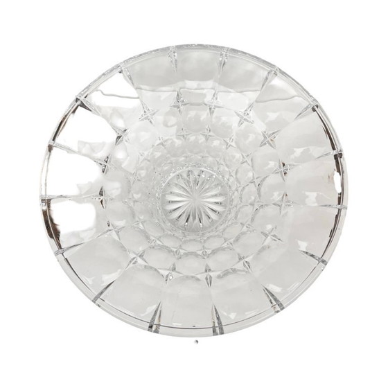 Image 1 of Bohême | Coupe en cristal lenticulaire | Tchécoslovaquie | Années 1970-1980 | Verre au plomb