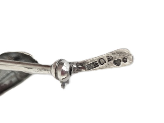 Image 1 of Röijersten & Cederwal Estocolmo - Broche flor de plata sueca